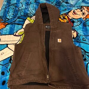 Carhartt Dark Brown Hooded Vest